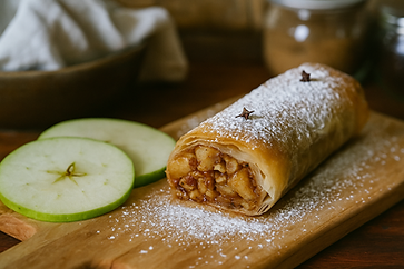 Γλυκά Spring Rolls με Πράσινο Μήλο και Μπαχαρικά