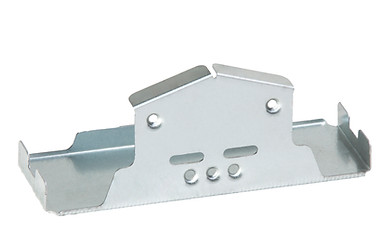 Automated 160-ton progressive stamping press forming interior support components for appliances at HRB Industries.