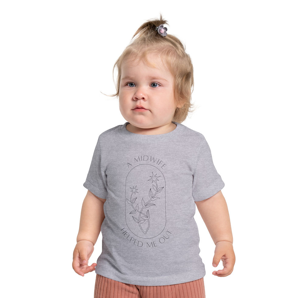 Thumbnail: A Midwife Helped Me Out Baby T-Shirt - Infant T-Shirt