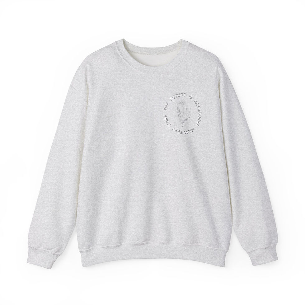 Thumbnail: The Future Is Accessible Midwifery Care Unisex Crewneck Sweatshirt