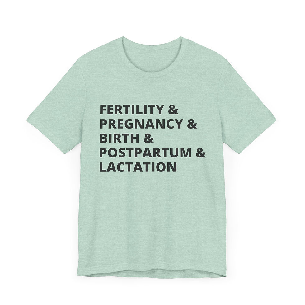 Thumbnail: Fertility & Pregnancy & Birth & Postpartum & Lactation T-shirt