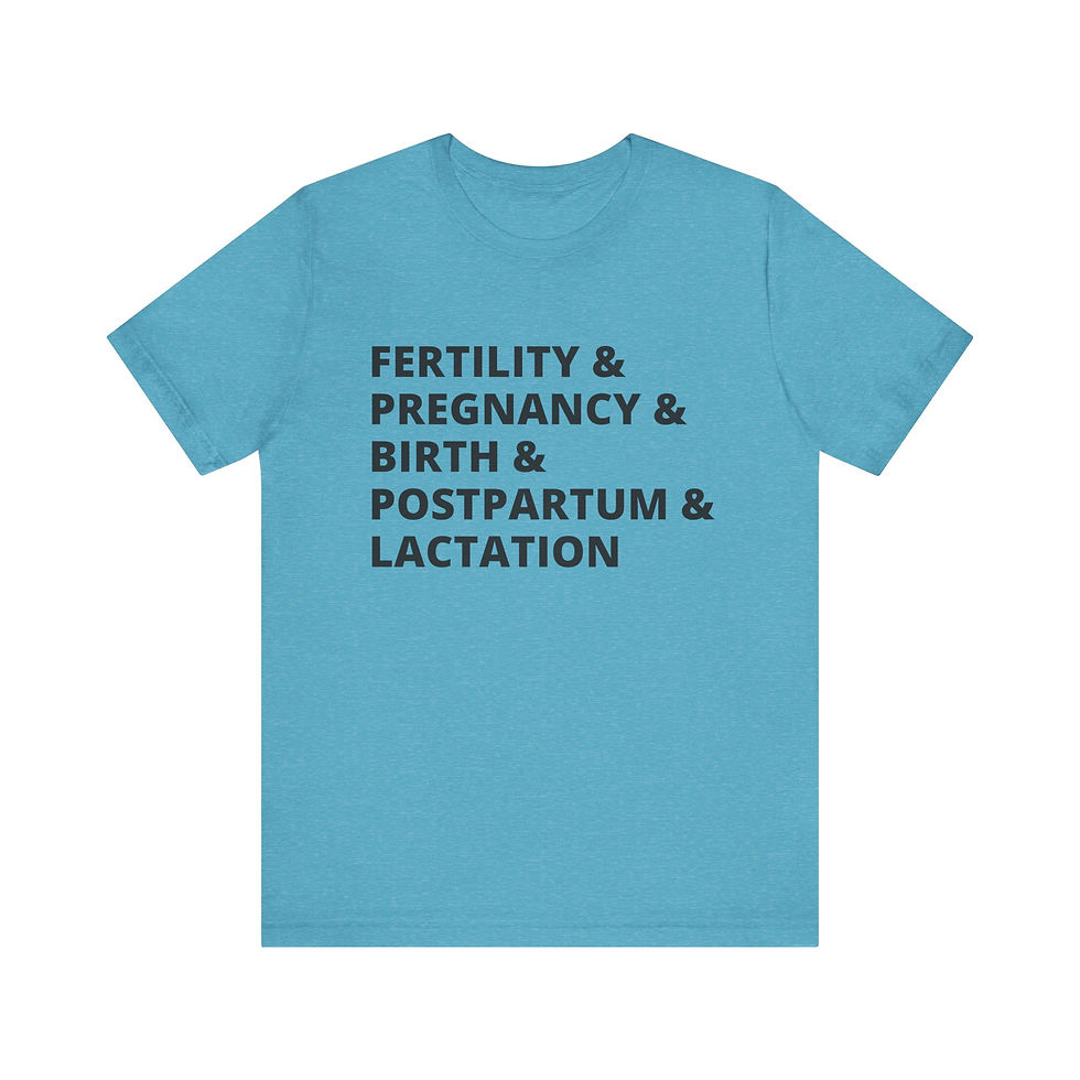 Thumbnail: Fertility & Pregnancy & Birth & Postpartum & Lactation T-shirt