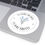 Thumbnail: Your Body Your Birth Forget-Me-Not Round Stickers - Indoor/Outdoor Decor
