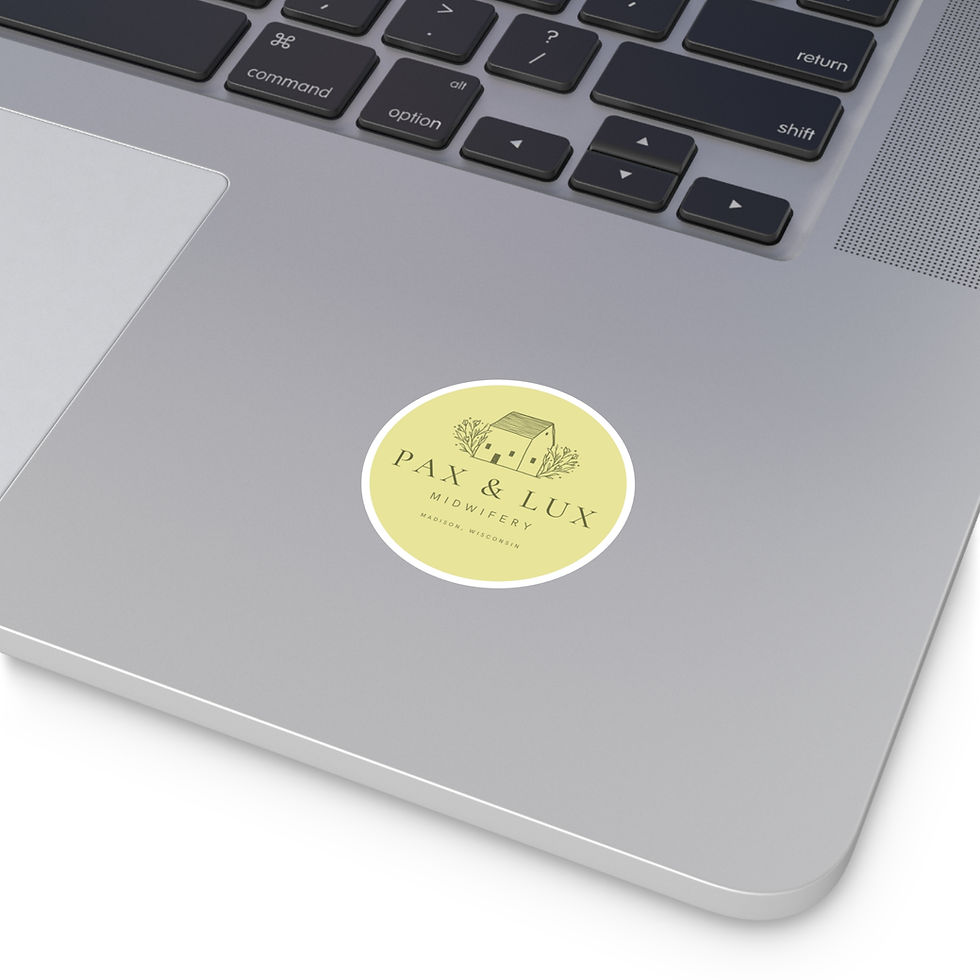 Thumbnail: Pax & Lux Midwifery Round Stickers - Indoor/Outdoor Sticker