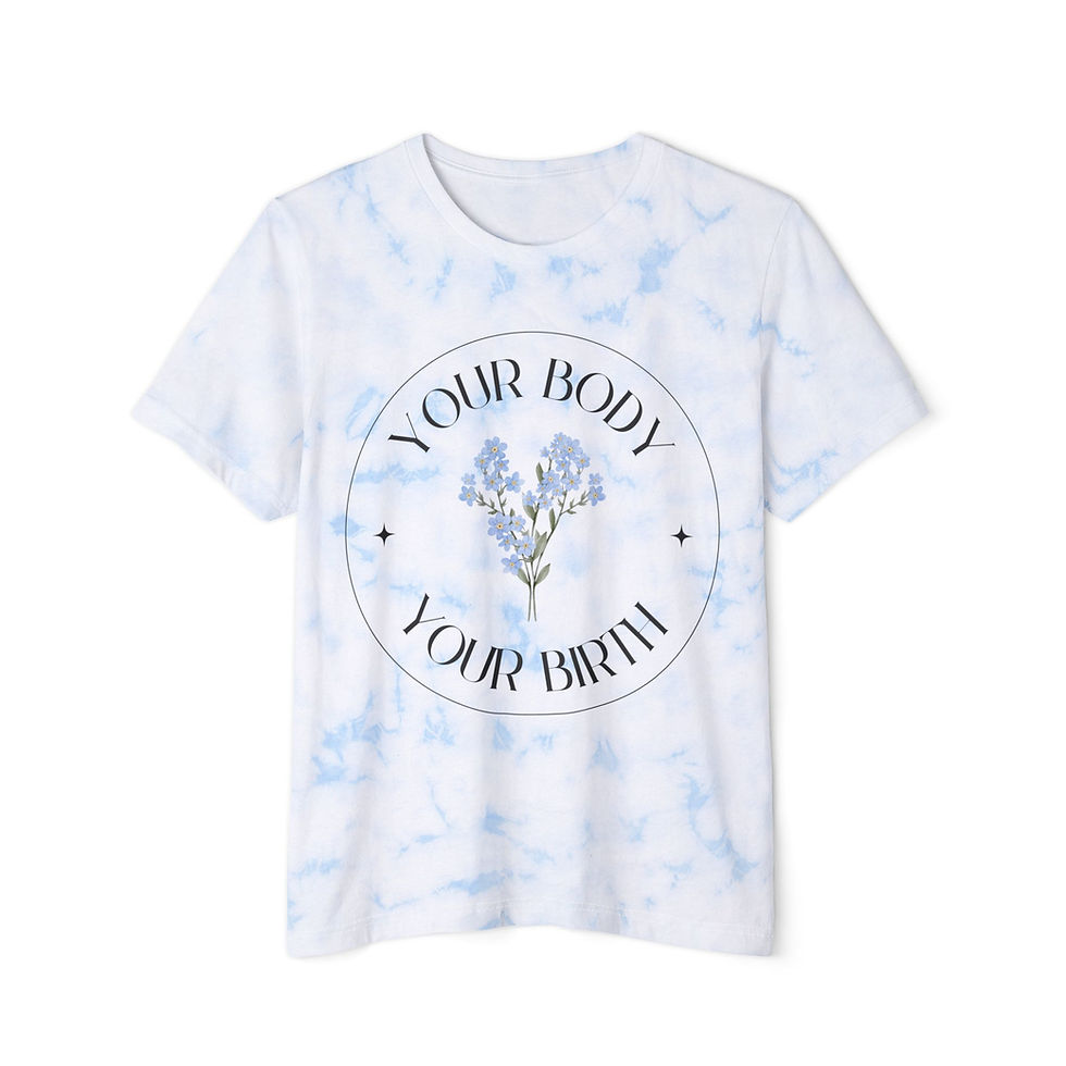 Thumbnail: "Your Body Your Birth" Tie-Dye T-Shirt