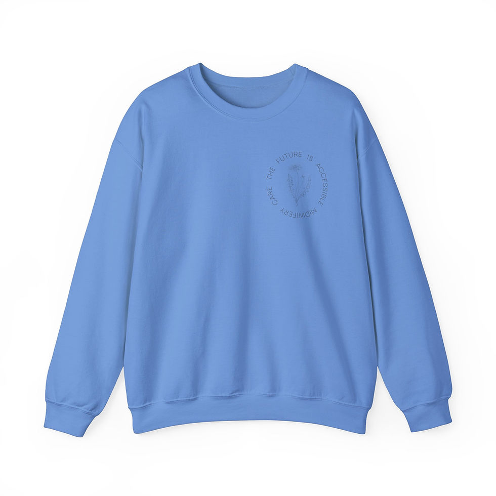 Thumbnail: The Future Is Accessible Midwifery Care Unisex Crewneck Sweatshirt
