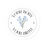 Thumbnail: Your Body Your Birth Forget-Me-Not Round Stickers - Indoor/Outdoor Decor