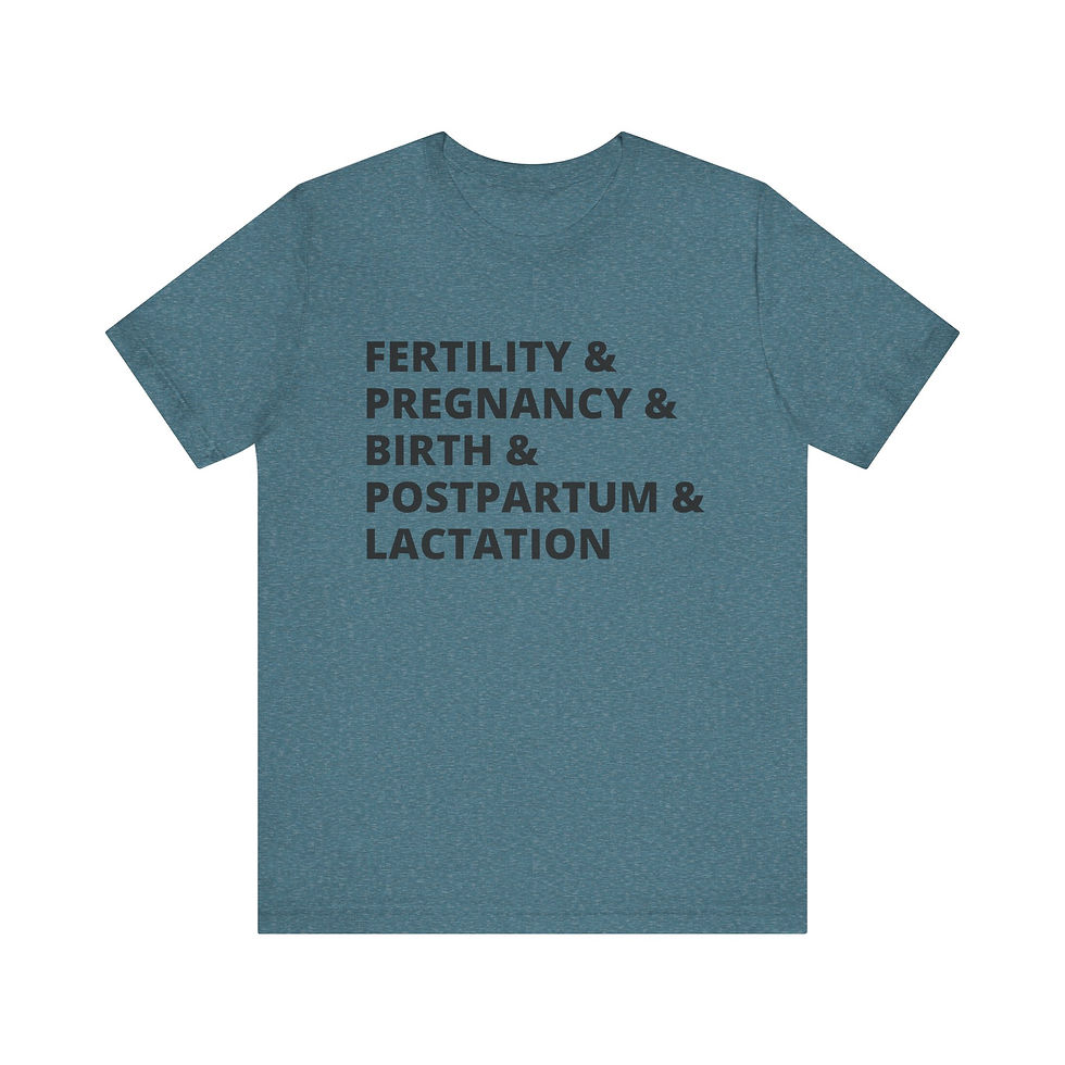 Thumbnail: Fertility & Pregnancy & Birth & Postpartum & Lactation T-shirt