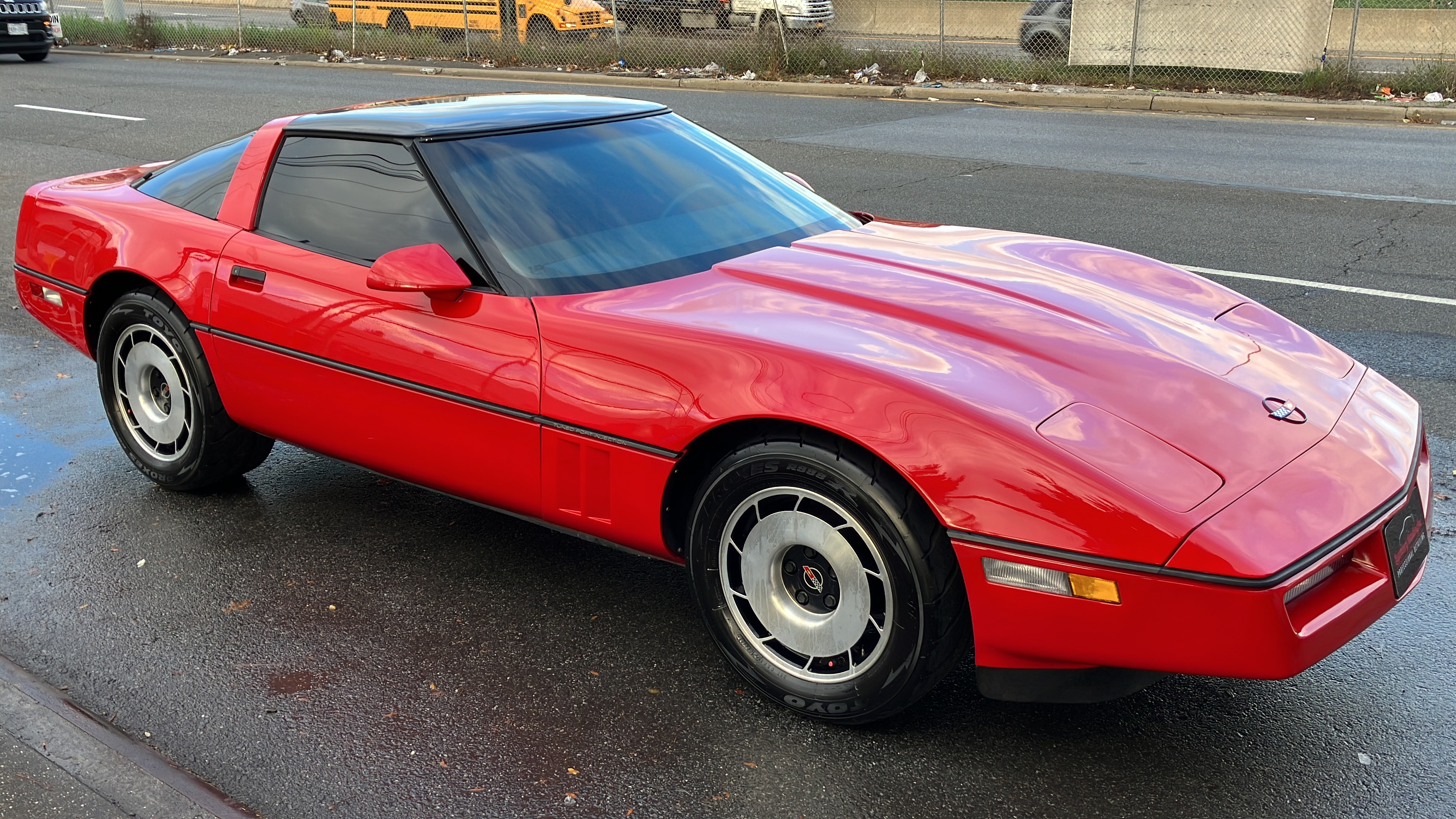 Clean Corvette ready for showroom delivery