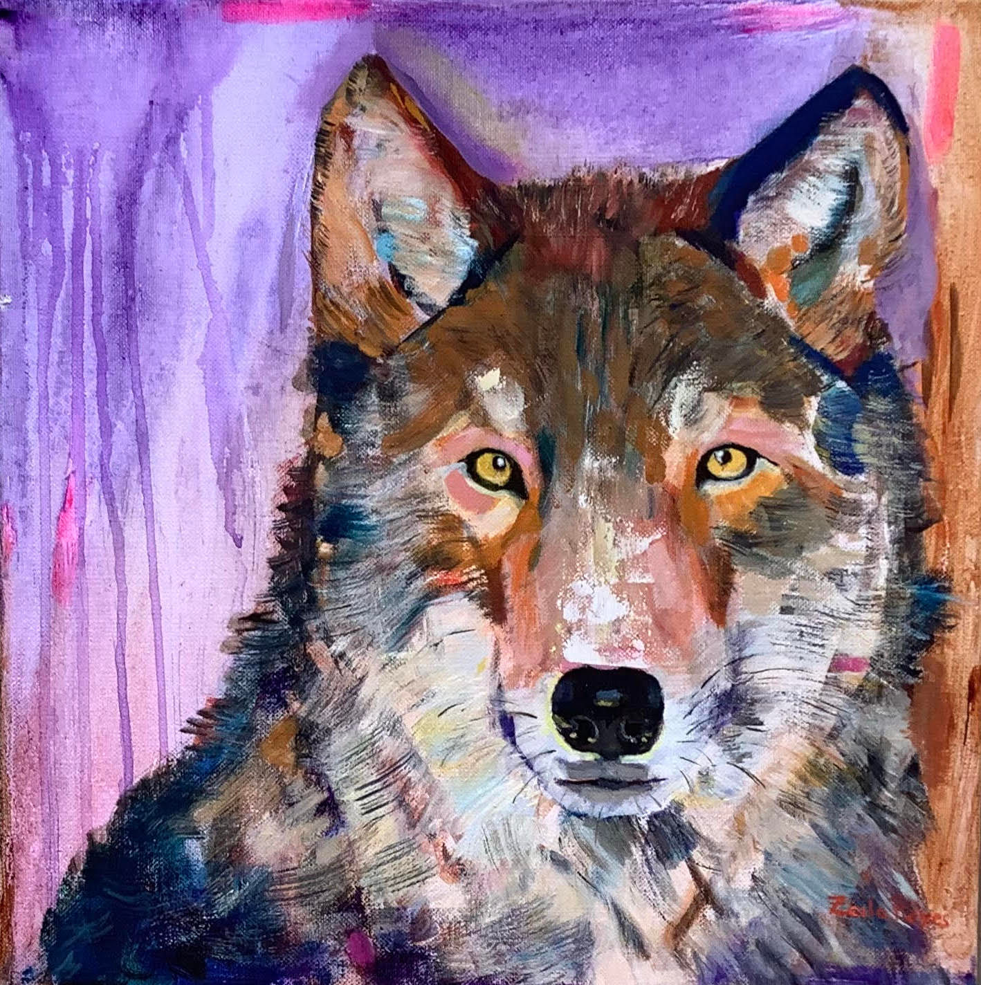 Wolf in Purple