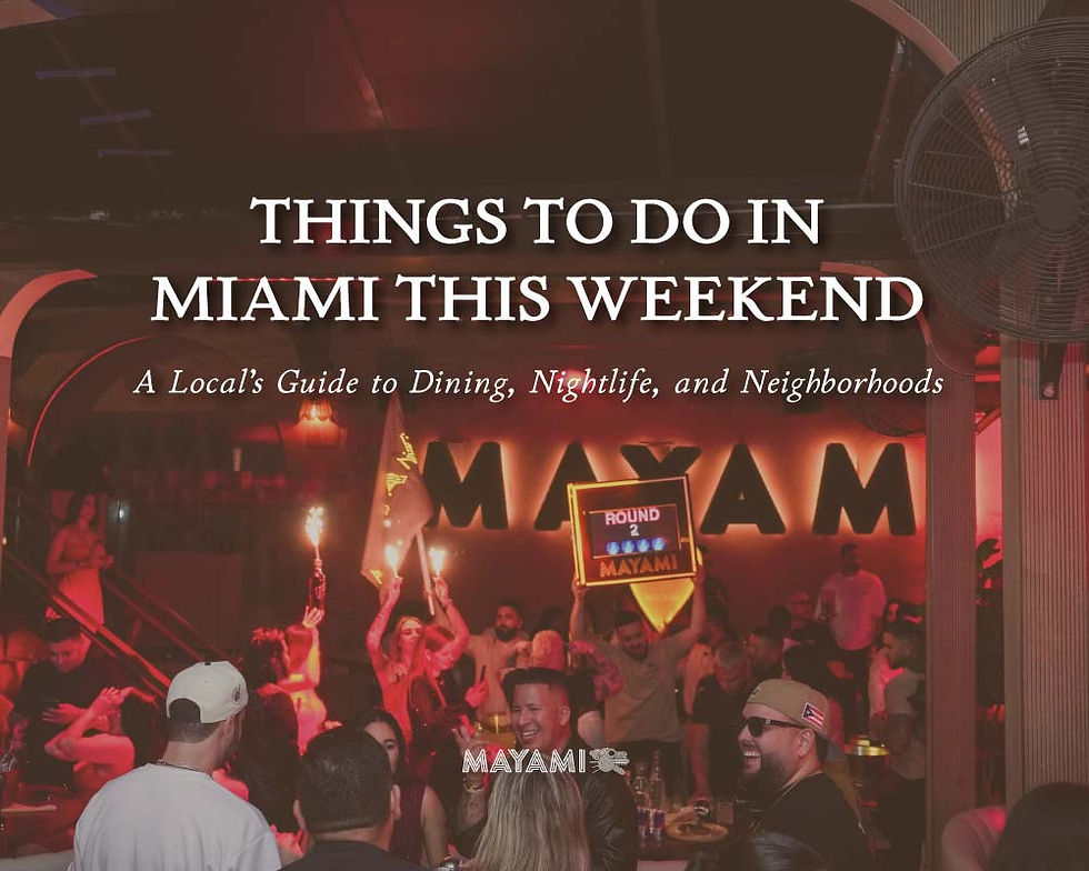 things to do in miami this weekend