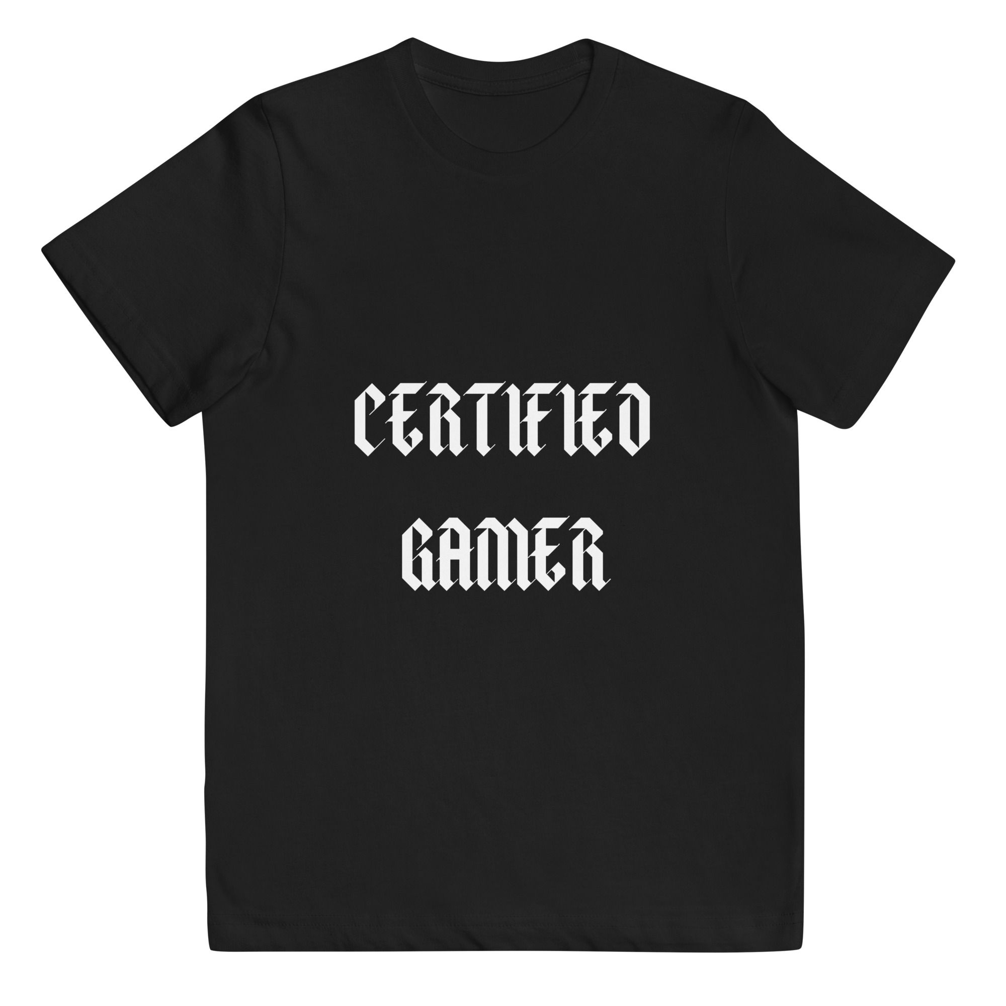 Certified Gamer Kids Gaming Youth jersey t-shirt