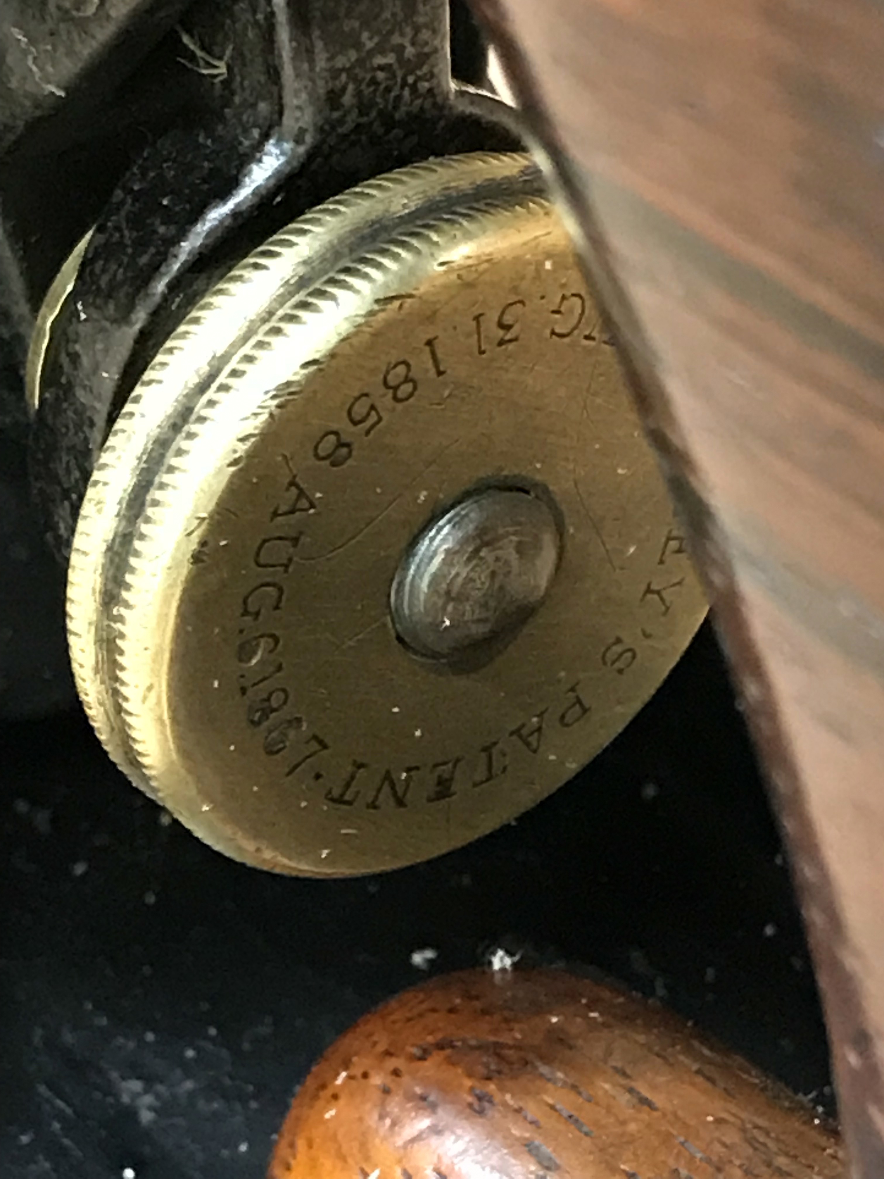 Bailey's Patent Dates