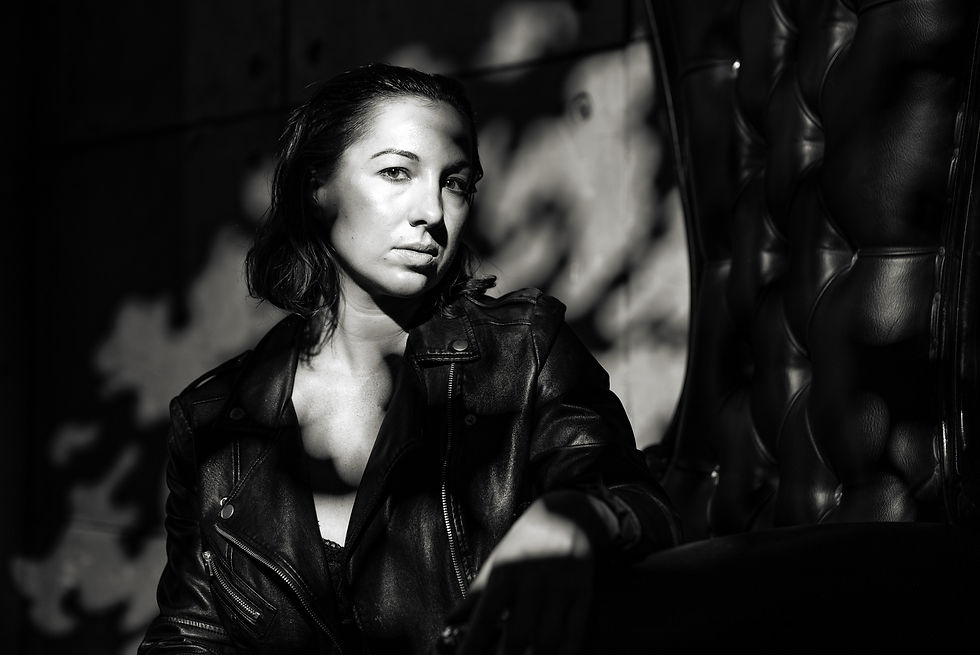 Woman, Singer, Artist, Musician, Black and White, Monochrome, Leather Jacket, Photography, Band