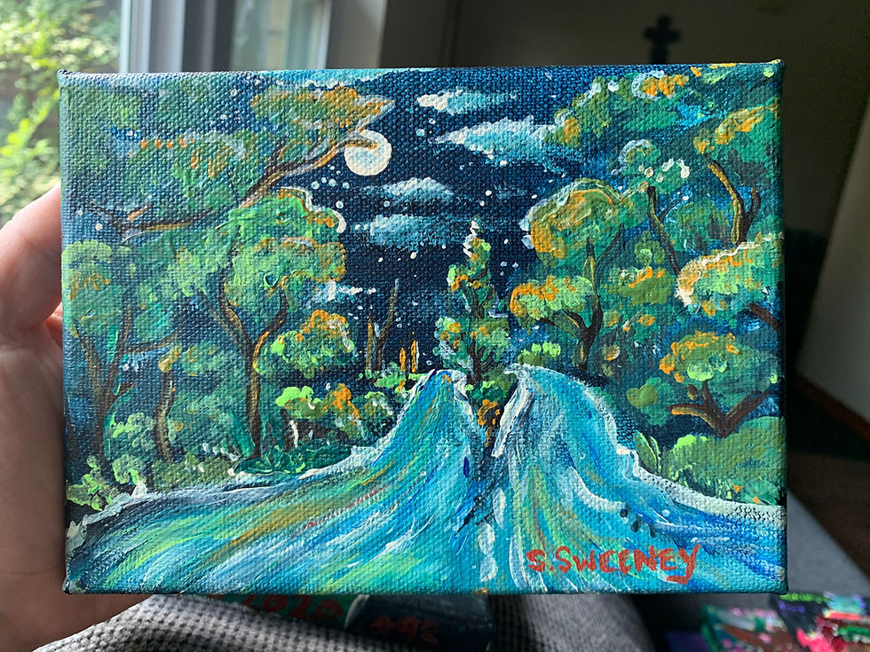 Thumbnail: Midnight River through the Forest
