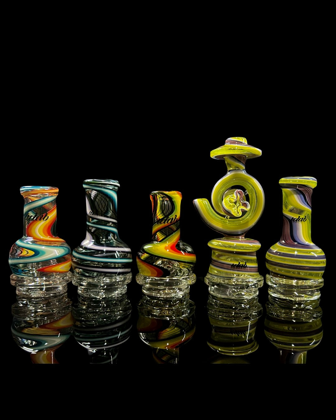 iDab Glass 3 Hole Diffusor Puffco Dry Top  