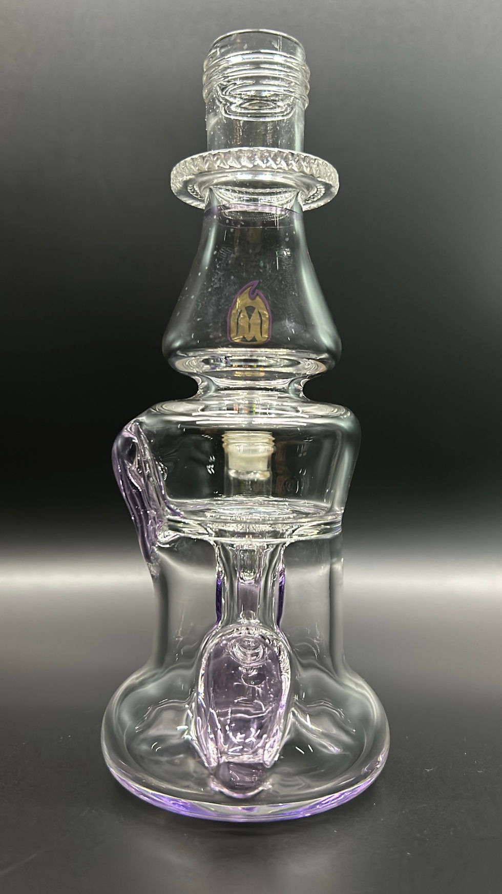 Thumbnail: Mookah Single Gill Recycler Purple 6.5” Traveler 
