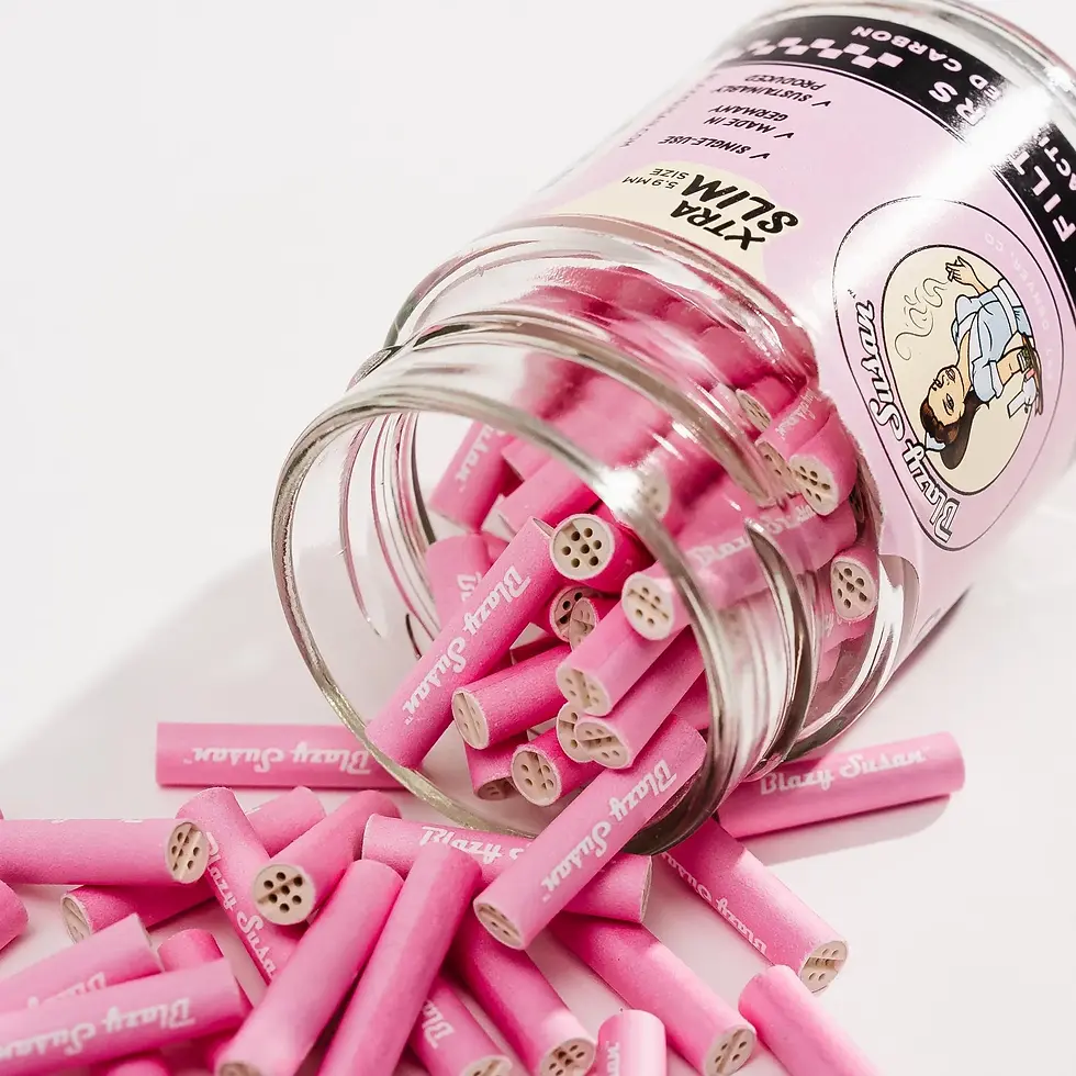 Thumbnail: Blazy Susan Carbon Filter Tips | Xtra Slim | 100ct Jar