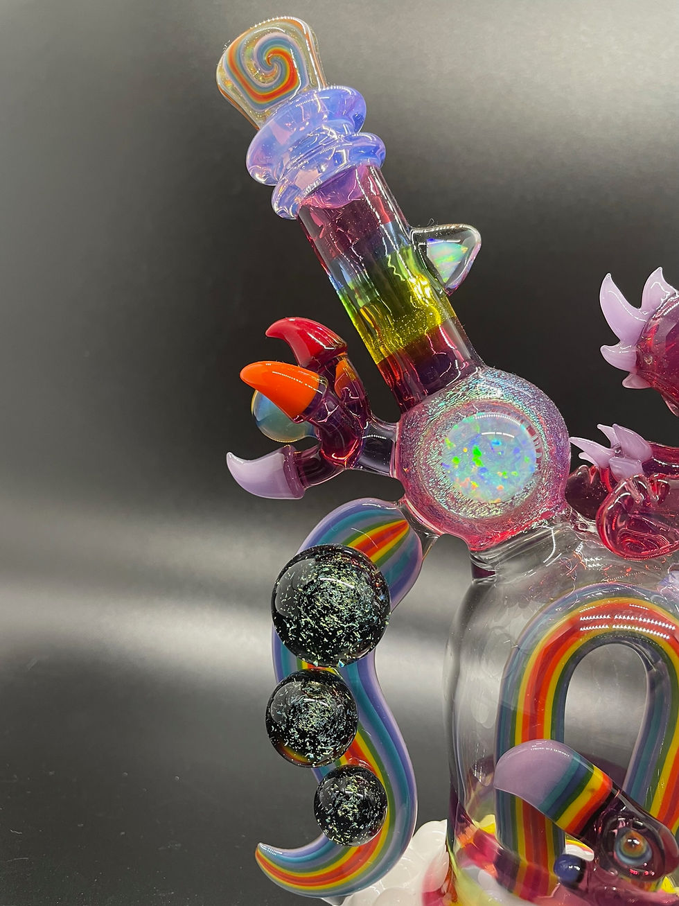 Thumbnail: Rj Glass Rainbow, Parrot, Tucan Water Pipe