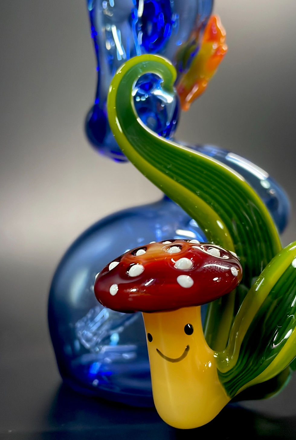 Thumbnail: SolFire Glass Twisting Flower Bubbler
