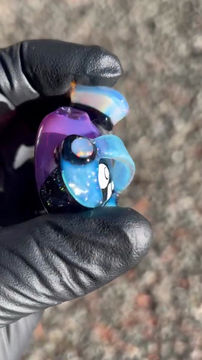 Thumbnail: JSmart Glass Marvin The Martian Opal Accented Pendant