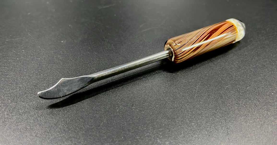 Blitzkriega Glass X Apex Ancillary Wood Glass Dabber w/ Millie Accent