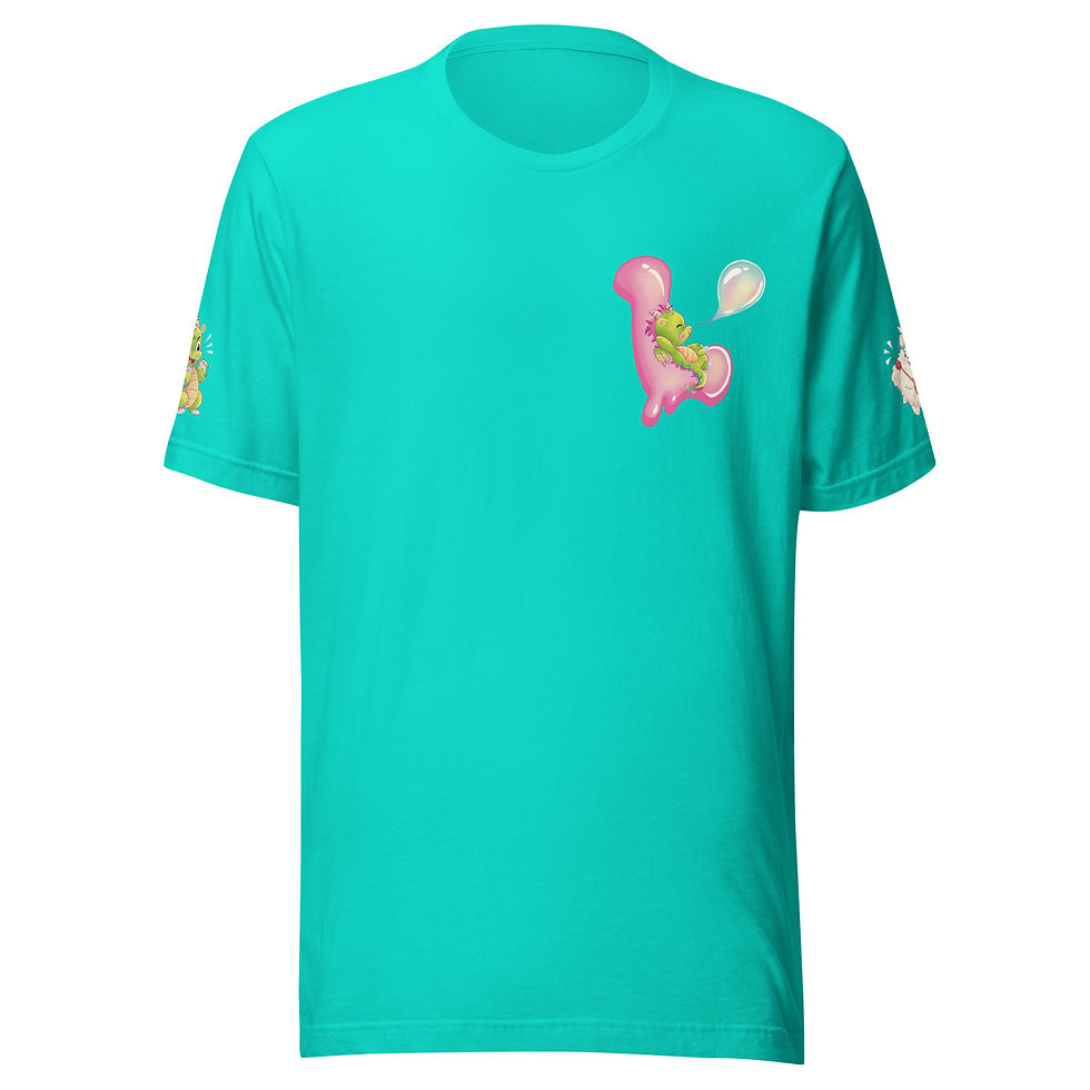 Thumbnail: Lickitypop™ Unisex Signature Tee showing L logo on chest and Dibs on sleeve