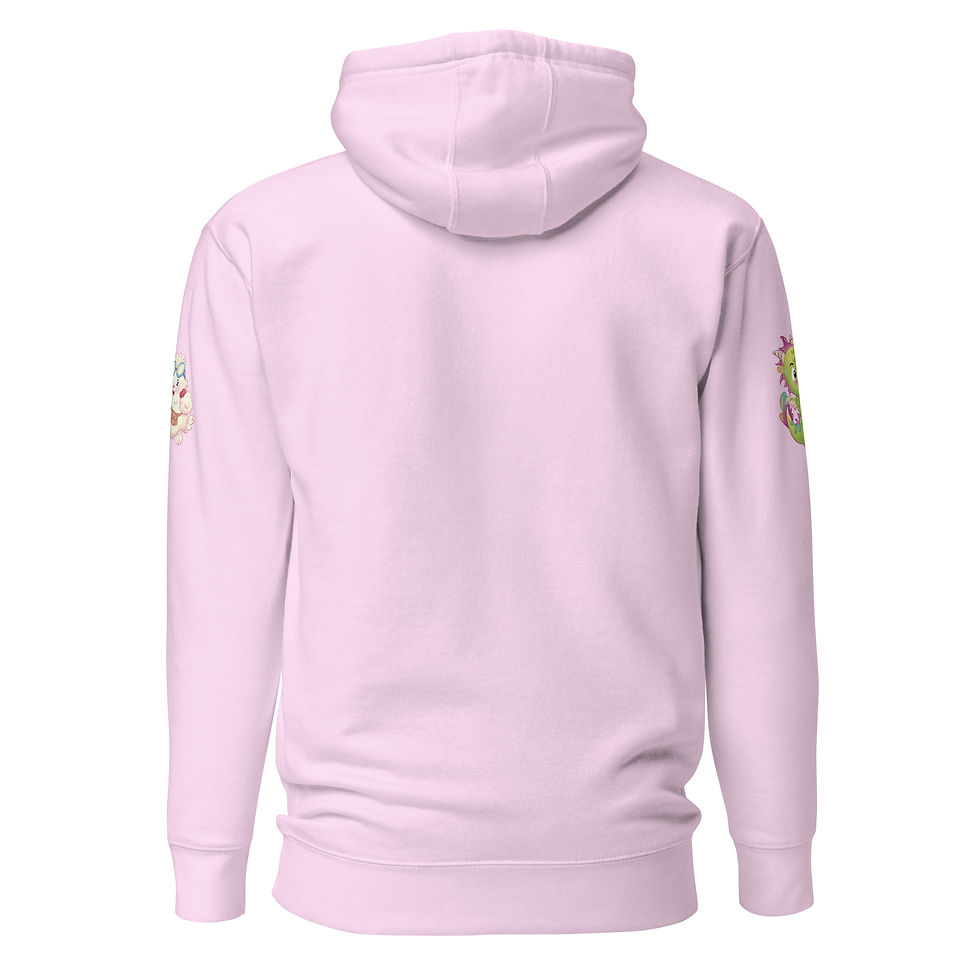 Thumbnail: pink hoodie back view