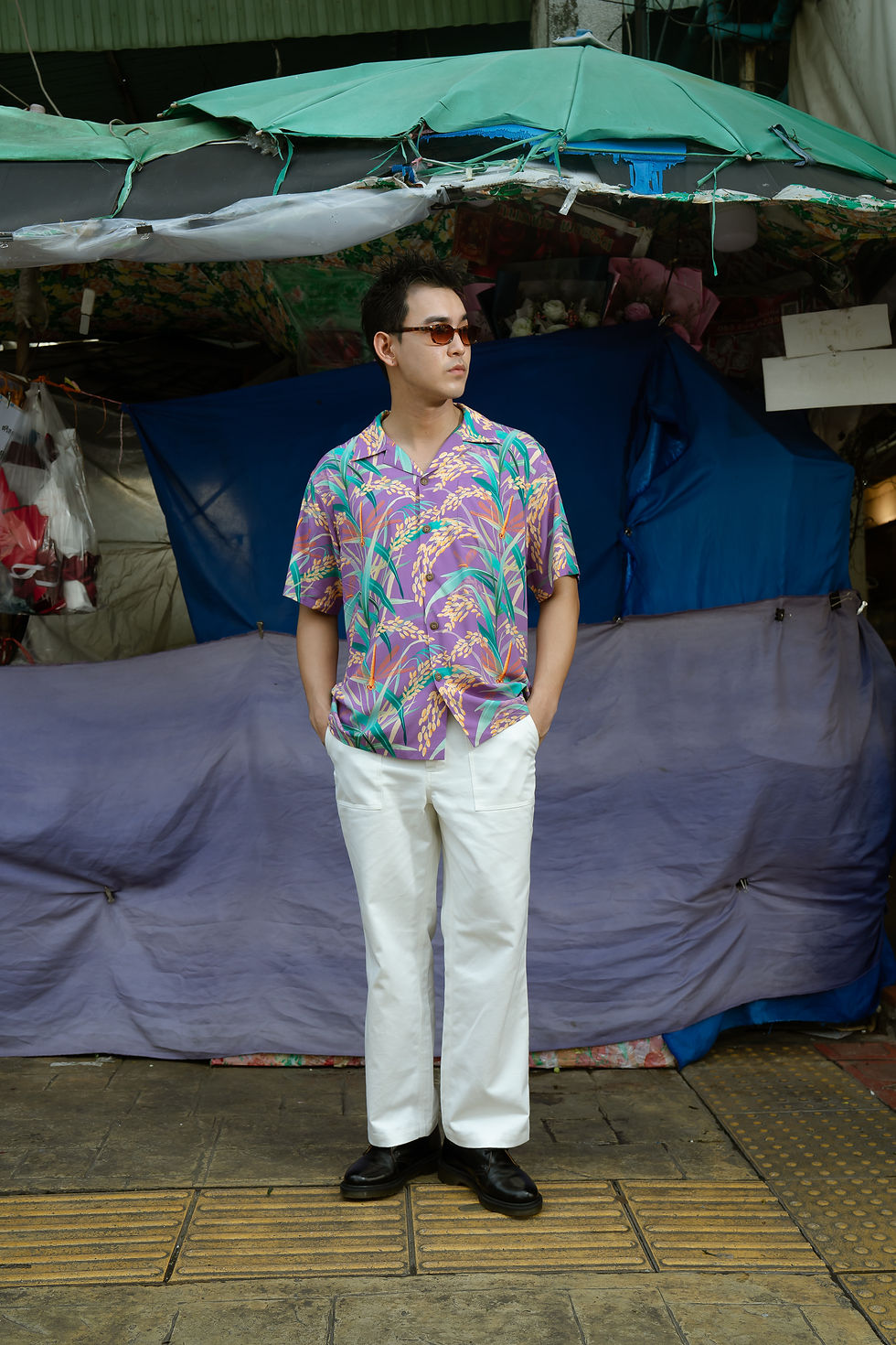 Thai Rice Collection Pueple Hawaii Shirt