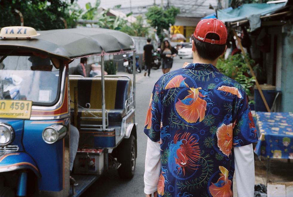 Siamese Fighting Fish "Pla Kad" Inspired Hawaiian Shirt