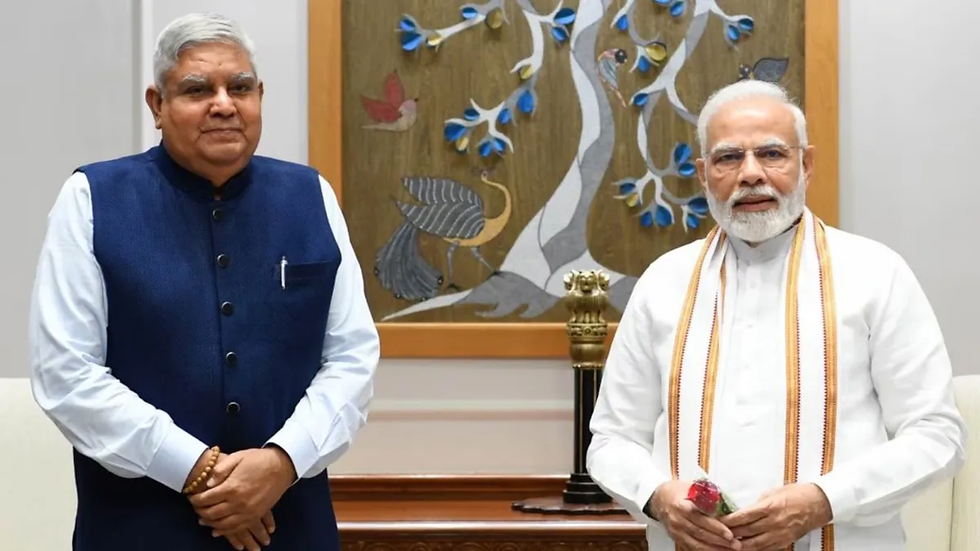 PM Modi and Jagdeep DhankharImage Source : PTI (FILE) | IndiaTV News