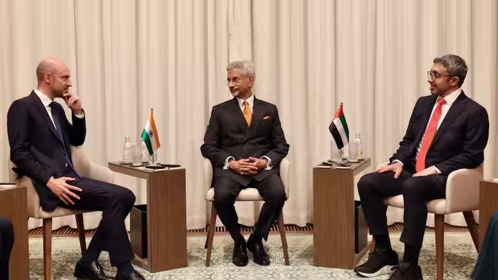 EAM S Jaishankar participates in the India-UAE-France trilateral meeting on the sidelines of UNGA81, with discussions focused on AI, space, health sciences, energy and culture. Image/X/@DrSJaishankar | Firstpost