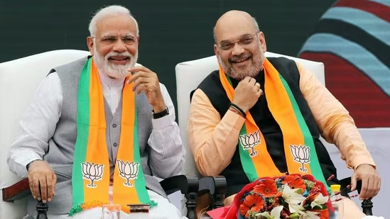 Union home minister Amit Shah said that PM Modi's unwavering commitment is unparalleled in Indian political history.(Bloomberg) | Hindustan Times