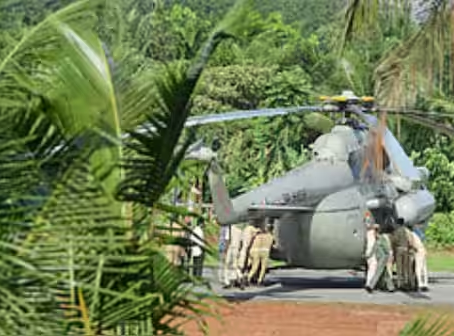 President Murmu’s Helicopter Sinks into Freshly Laid Helipad During Kerala Visit