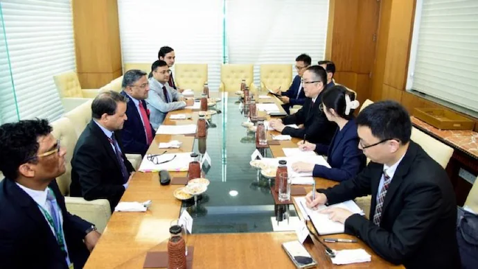 Indian and Chinese delegations meet in New Delhi for SCO bilateral consultations. (Photo: Reporter) | India Today
