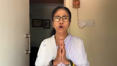 Mamata Banerjee releases video message amid West Bengal counting. (Image: X) | News18