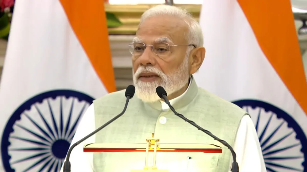 PM Modi addresses a joint presser with South Korean President Lee Mae Jyung.Image Source : X/@BJP4India | India TV News