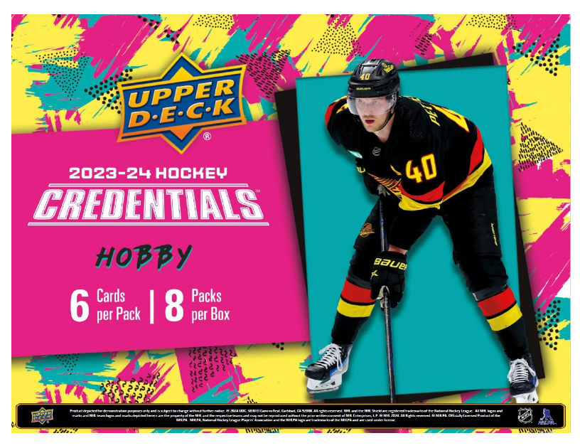 Thumbnail: 2023-24 UPPER DECK CREDENTIALS HOCKEY HOBBY BOX