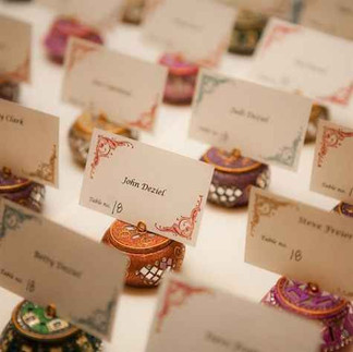 dettaglio escort card matrimonio multiculturale