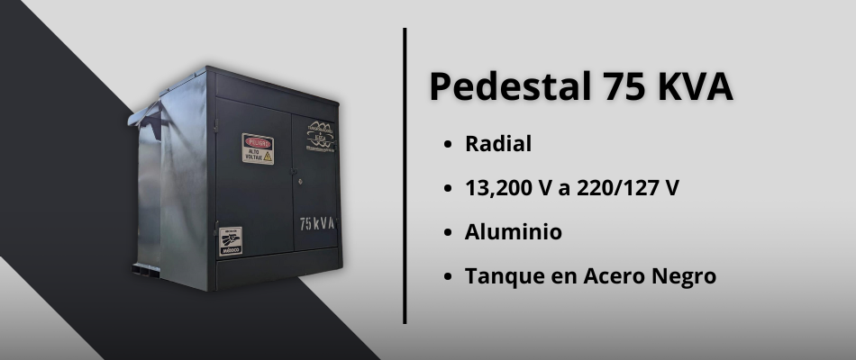 Pedestal 75 kva