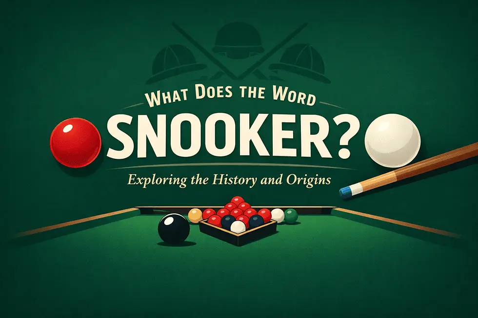 What Does the Word Snooker Mean? A Complete Guide to the Meaning, Origin, and Evolution of Snooker