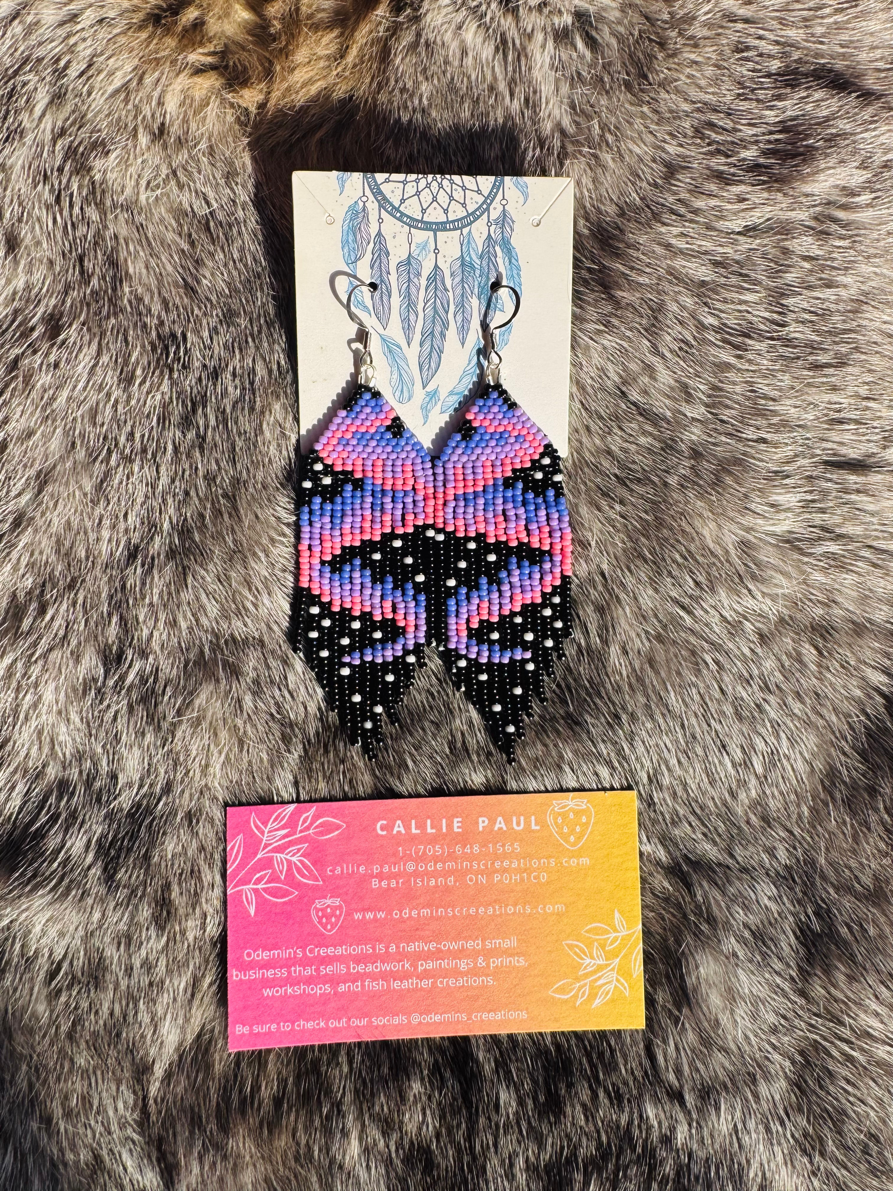 Aurora Fringes - Pink/Purple 