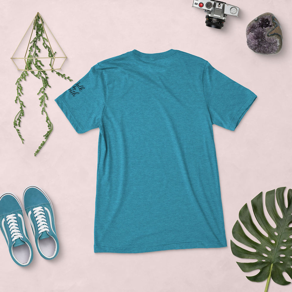 الصورة المصغرة: Walk by Faith unisex t-shirt