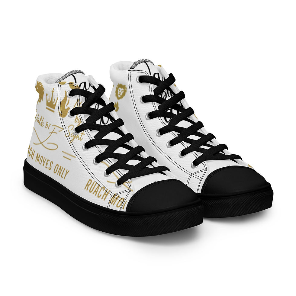 Thumbnail: Walk By Faith Not By Sight™ Classics Men’s high top canvas shoes