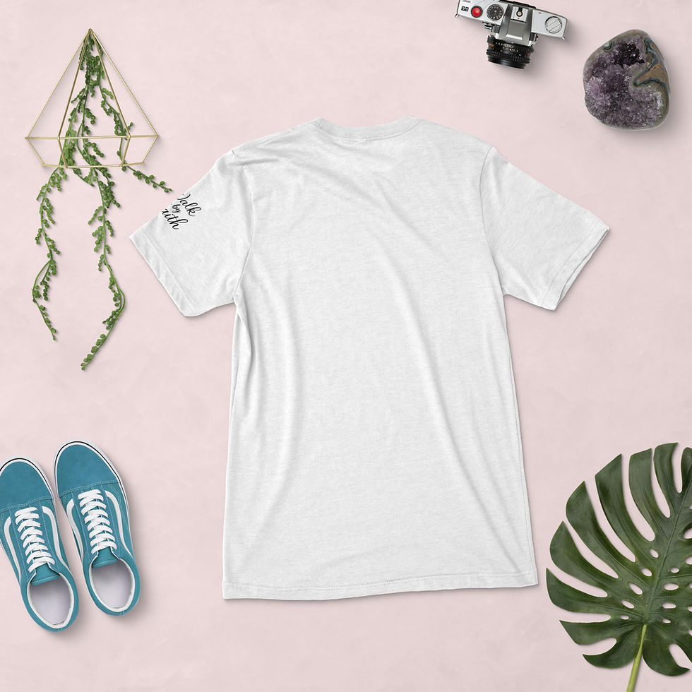 الصورة المصغرة: Walk by Faith unisex t-shirt