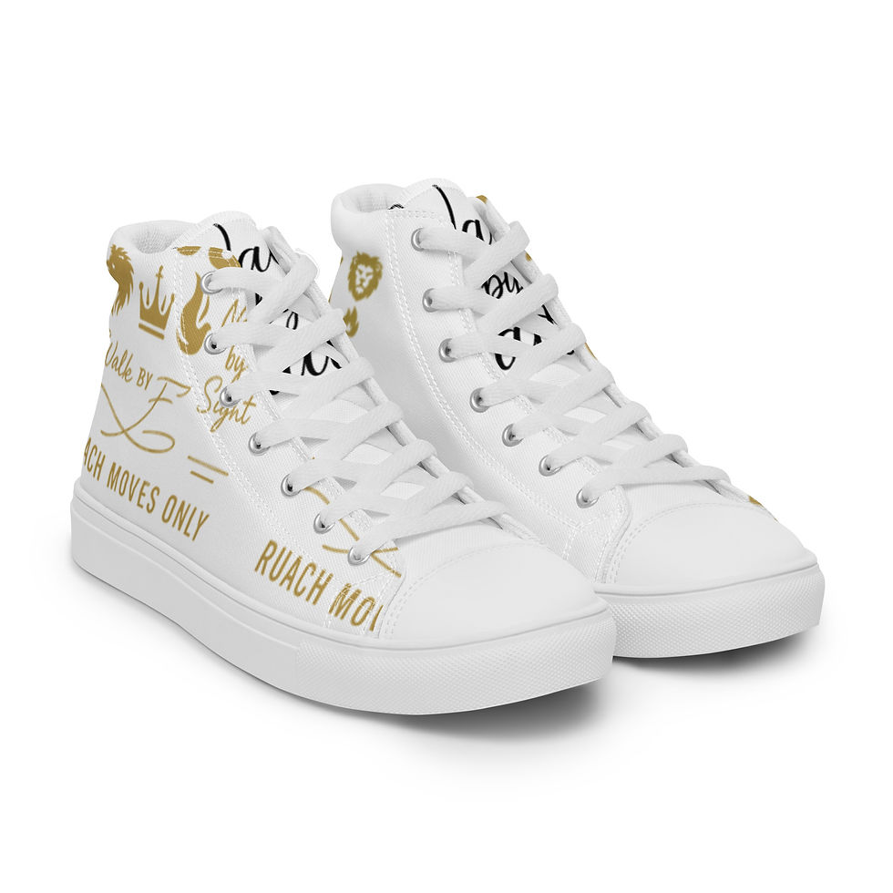 Thumbnail: Walk By Faith Not By Sight™ Classics Men’s high top canvas shoes