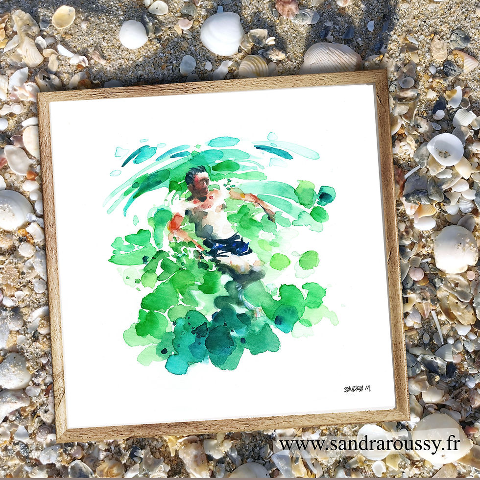 Miniature : Baignade d’été #2 – Tirage d’art