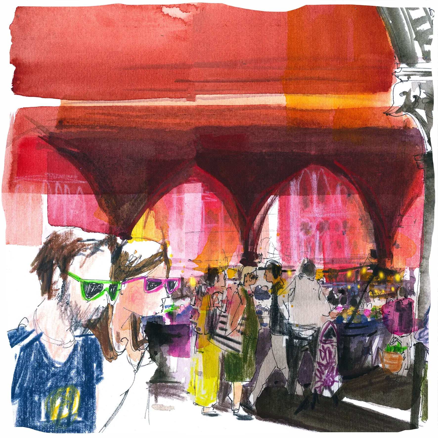 Le marché au poisson, Rialto, Venise