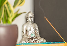 buddha and incense for calm