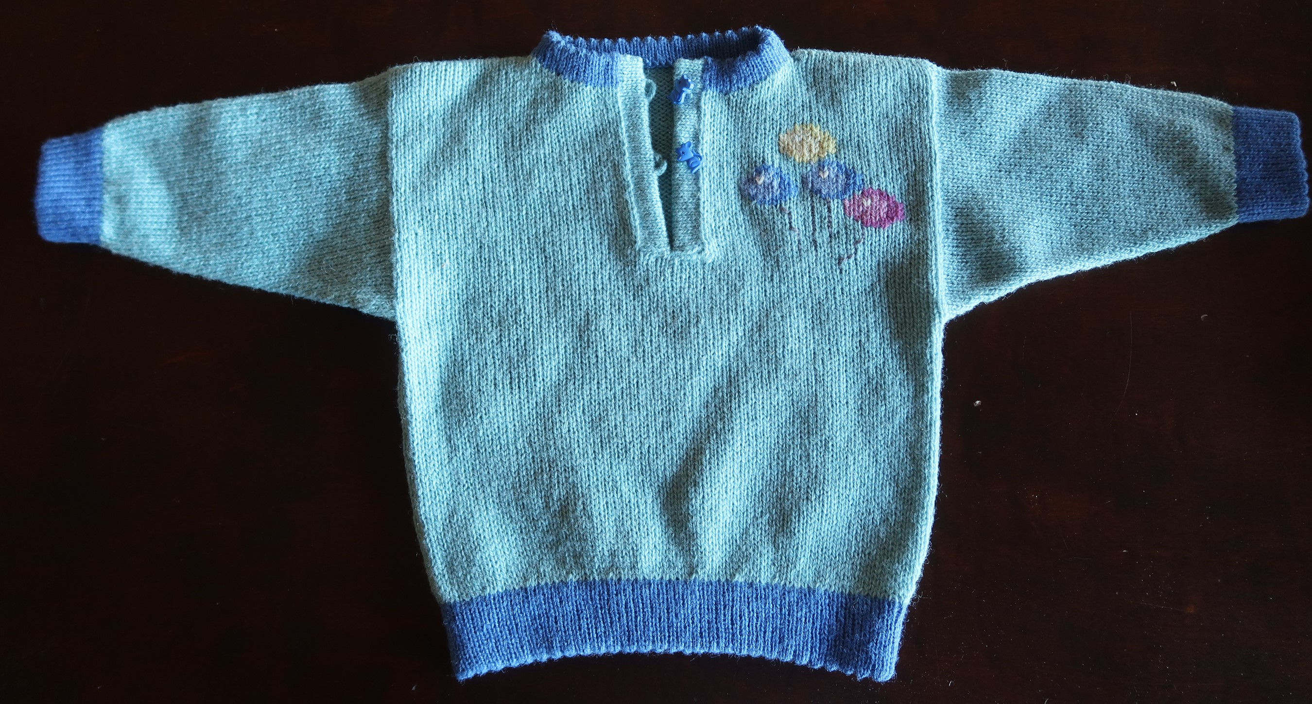 Str 15: Genser i Hifa-2, 100 % ull. 1-2 år.